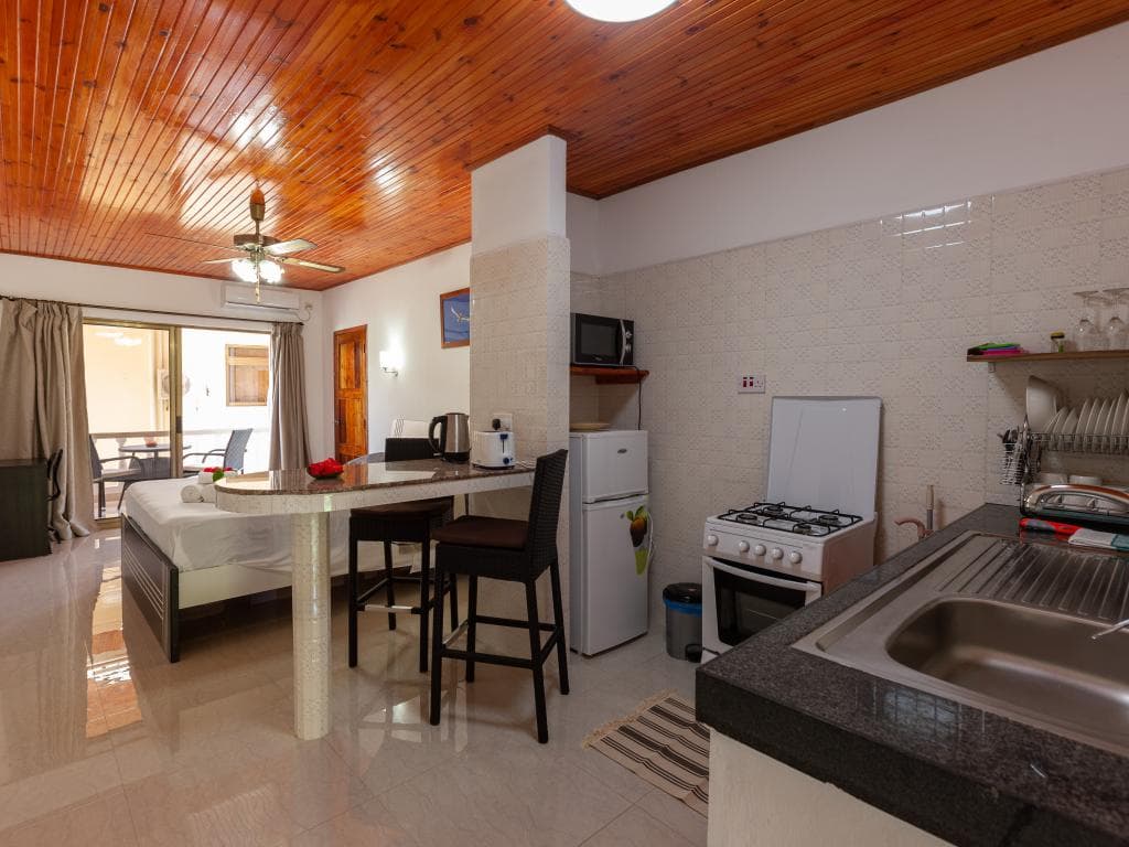 Studio Interconnected — kitchenette with full amenities